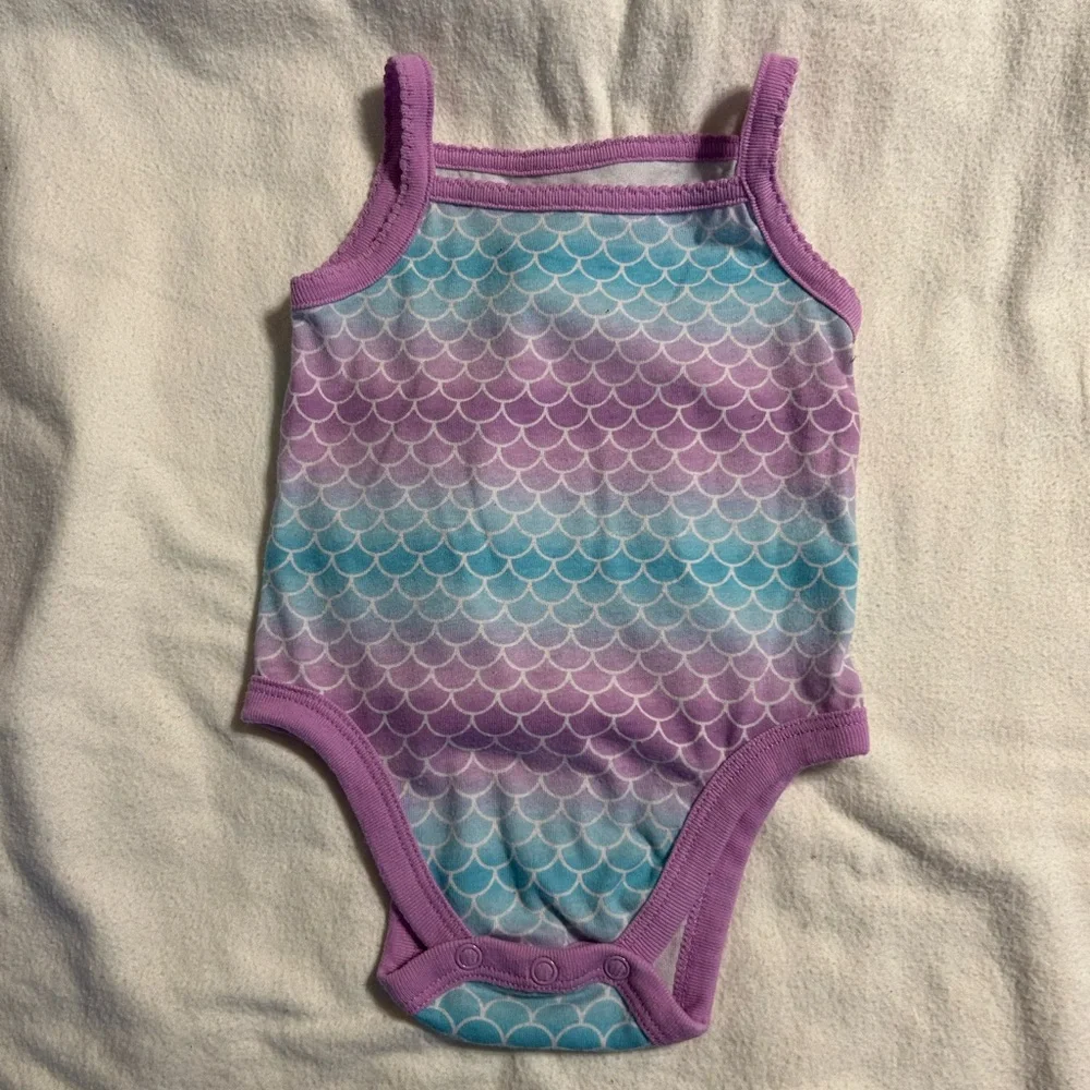 Garanimals Purple and Blue Scallop Bodysuit‎